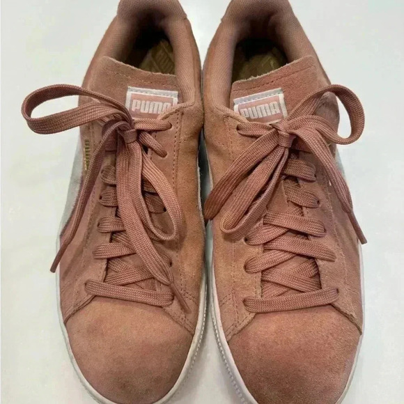 Puma pink suede women’s sneakers size 8 - Picture 2 of 7